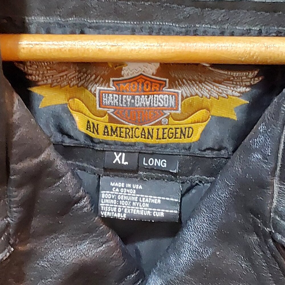 Men's Harley Davidson leather jacket - Picture 3 of 6